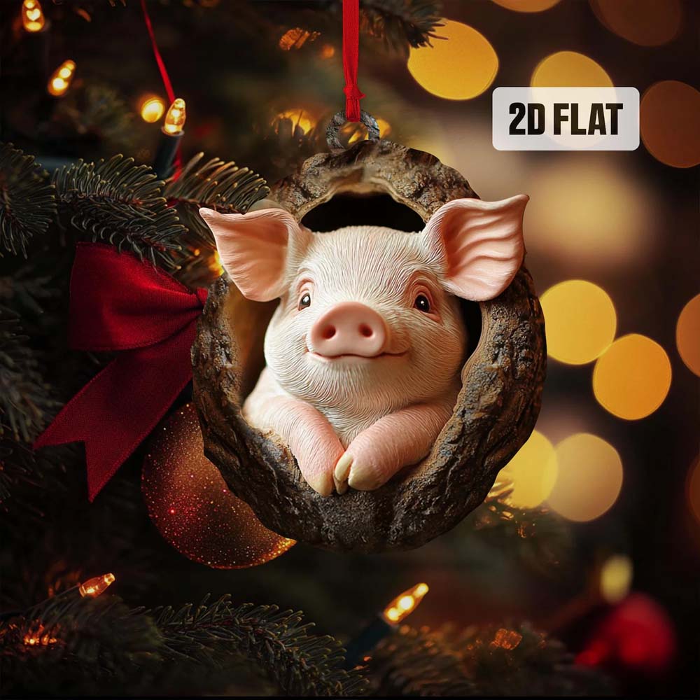 Pig - Animal Christmas Ornament CH229
