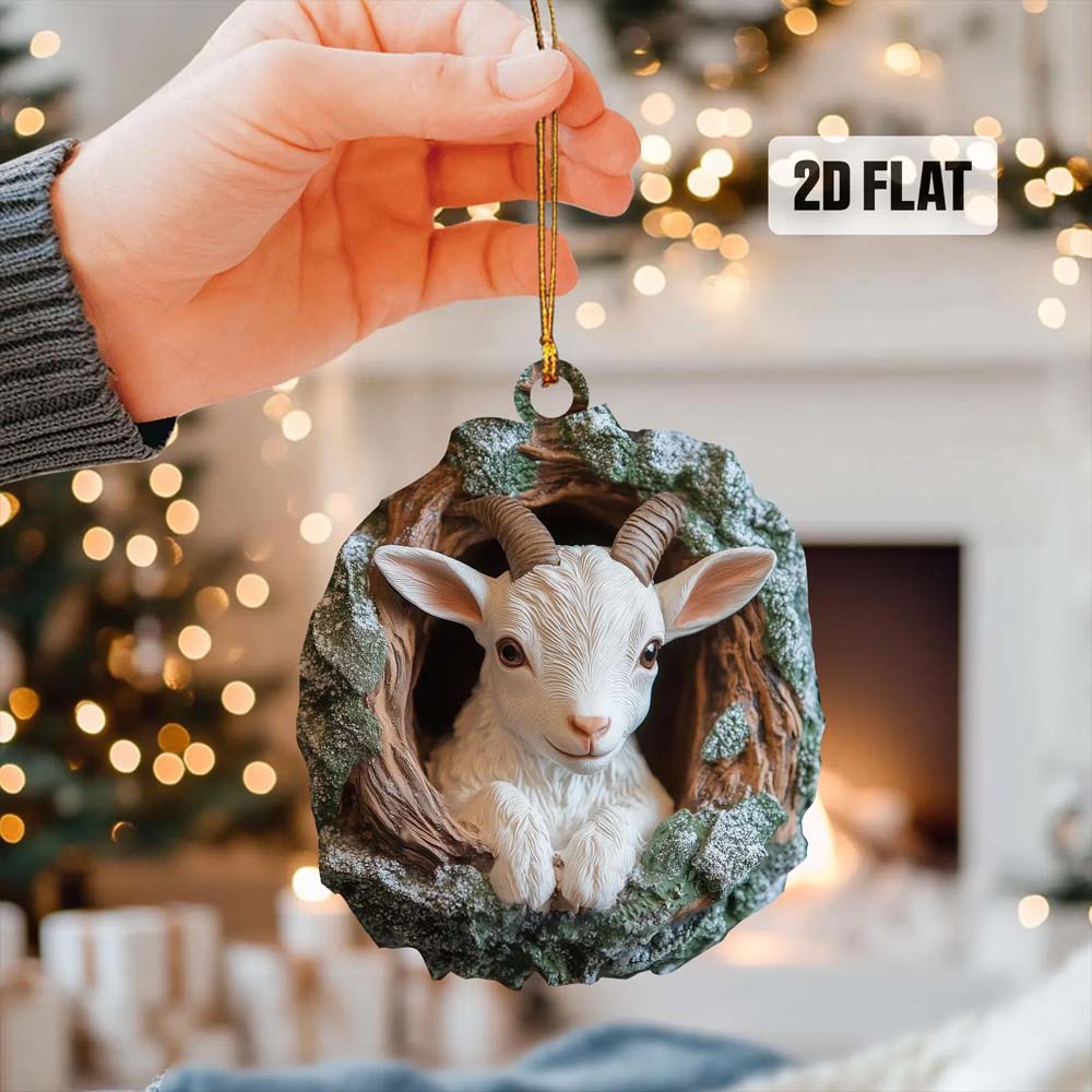 Goat - Animal Christmas Ornament CH231