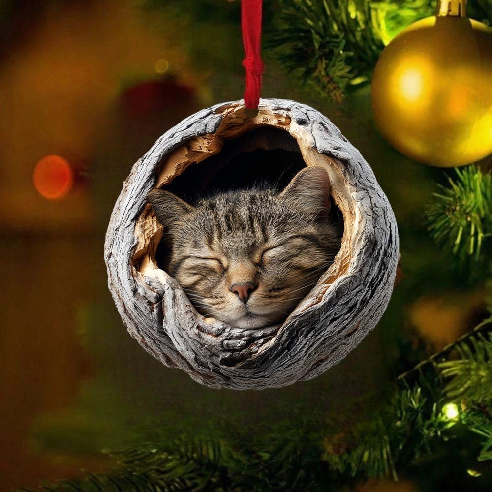 Shorthair Tabby Cat - Animal Christmas Ornament CH243