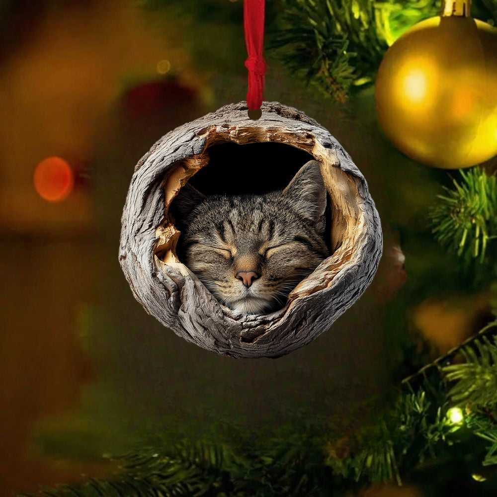 Tabby Cat - Animal Christmas Ornament CH264