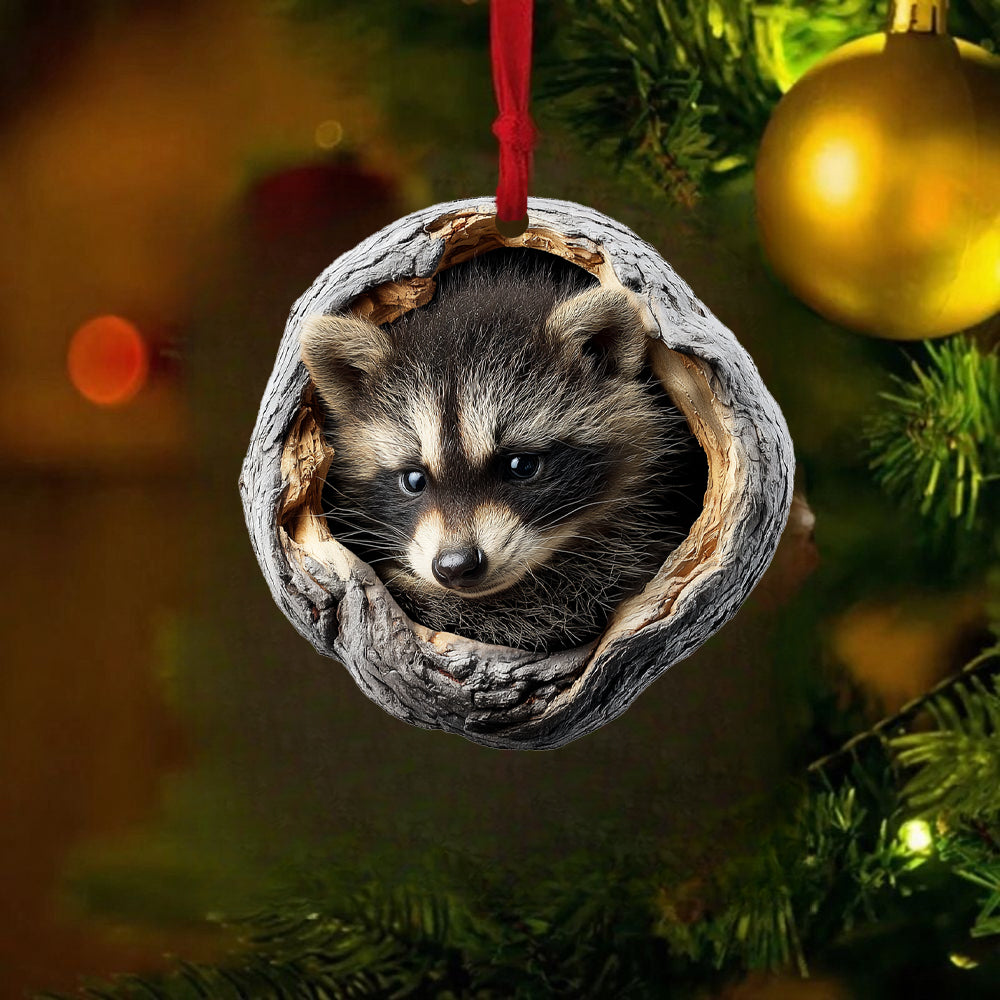 Raccoon - Animal Christmas Ornament CH313