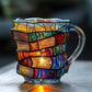 Vintage Painted Book Mug