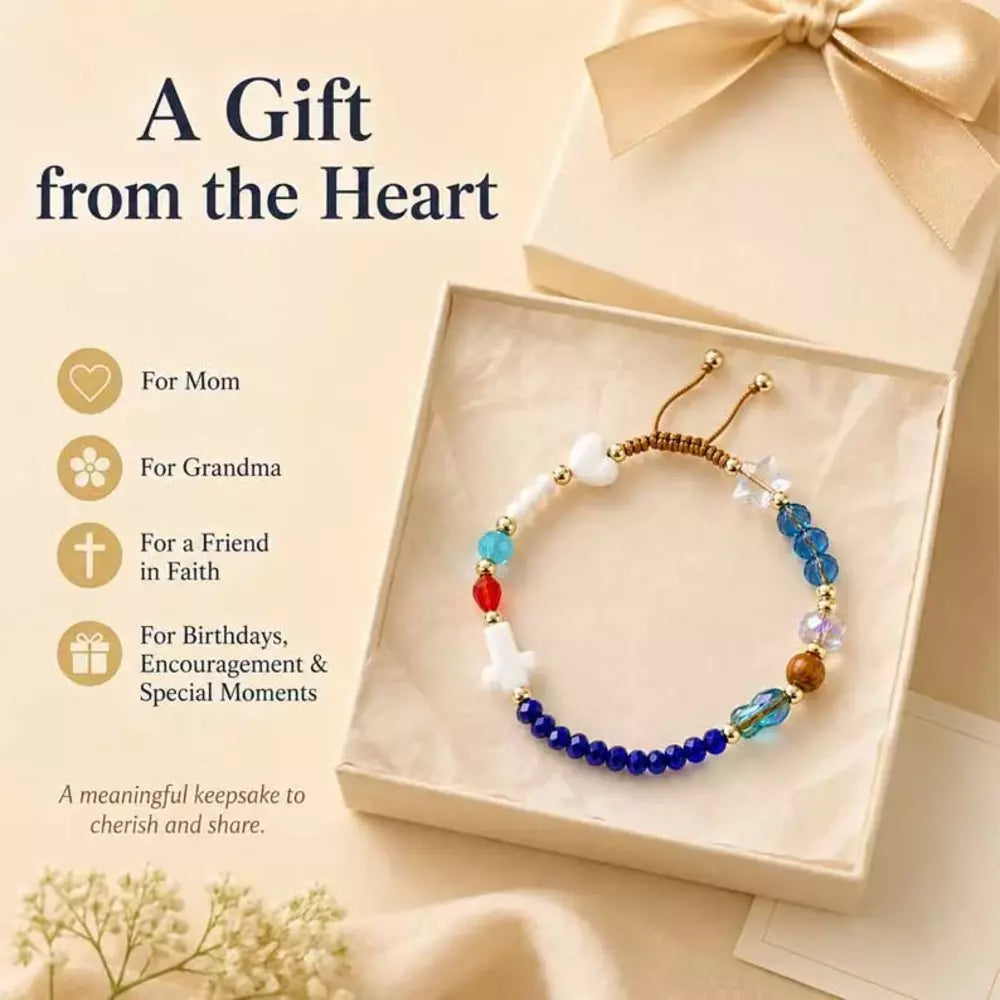 Christian faith bracelet as a meaningful gift