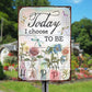 Choose Happiness: Inspirational Garden Metal Sign for Home Wall Decor