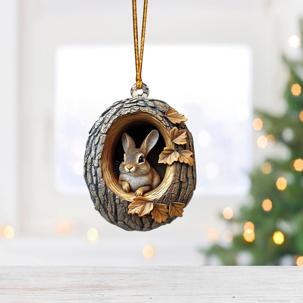 Rabbit - Animal Christmas Ornament CH143