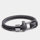 Braided Rope with Metallic Clasp Bracelet
