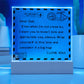 I Love You - D351 -  LED Acrylic Plaque