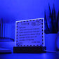 I Love You - D351 -  LED Acrylic Plaque