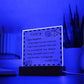 To My Daughter - I Love You - D351 -  LED Acrylic Plaque