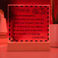 To My Granddaughter - I Love You - D351 -  LED Acrylic Plaque