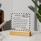 To My Grandson - I Love You - D351 -  LED Acrylic Plaque