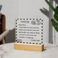 To My Mom - I Love You - D351 -  LED Acrylic Plaque