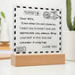 I Love You - D351 -  LED Acrylic Plaque