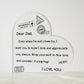 To My Dad - I Love You - D352 - Heart Shaped Acrylic Plaque