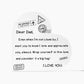 To My Dad - I Love You - D352 - Heart Shaped Acrylic Plaque