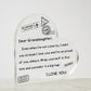 To My Granddaughter - I Love You - D352 - Heart Shaped Acrylic Plaque