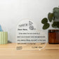 I Love You - D352 - Heart Shaped Acrylic Plaque