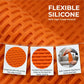 Flexible Silicone Aluminum Phone Holder Stand - Bendable Rollable Foldable Design