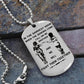 Vikings Engraved Black Dog Tag Double Sided Gift From Brother, Brother Forever