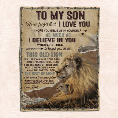 To My Son - From Dad - A933 - Premium Blanket