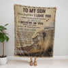 To My Son - From Dad - A933 - Premium Blanket