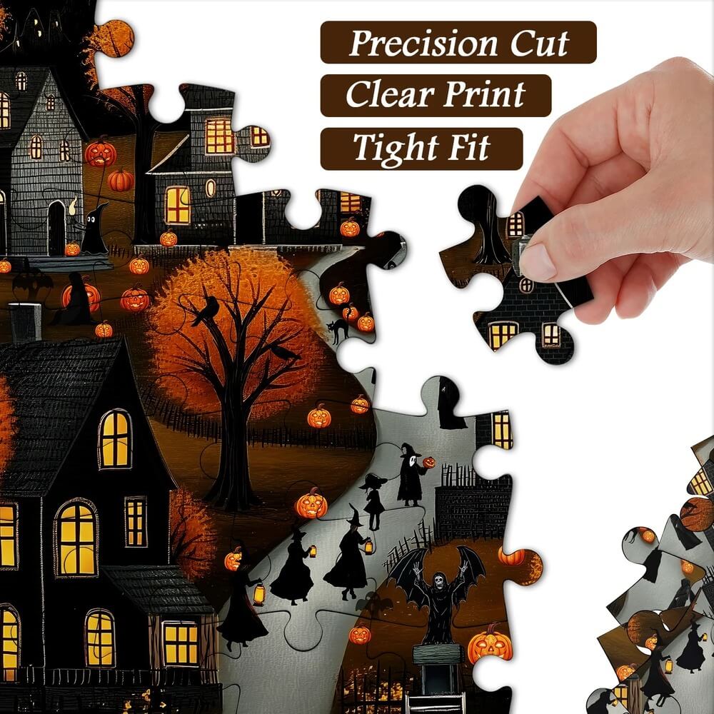 Hometown Halloween Jigsaw Puzzle 1000-Piece