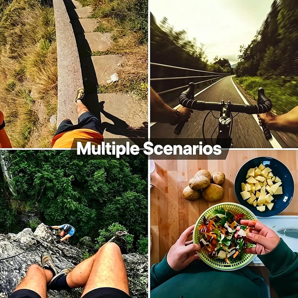 Action Camera Strap & Phone Clip Mounting Kit – Adjustable Backpack Clip Holder for GoPro & Smartphones