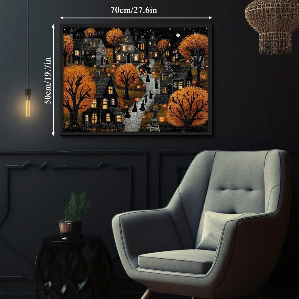 Hometown Halloween Jigsaw Puzzle 1000-Piece