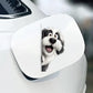 English Sheep Dog - Peekaboo Dog Head Car Sticker - DS003