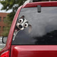 Italian Greyhound Dog - Peekaboo Dog Head Car Sticker - DS026