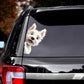 West Highland White Terrier Dog - Peekaboo Dog Head Car Sticker - DS028