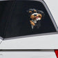 Bernedoodle Dog - Peekaboo Dog Head Car Sticker - DS047