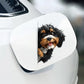 Bernedoodle Dog - Peekaboo Dog Head Car Sticker - DS047