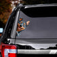 Australian Cattle Dog - Peekaboo Dog Head Car Sticker - DS050