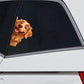 Golden Retriever Dog - Peekaboo Dog Head Car Sticker - DS055