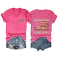 Women's Casual God'S Children Are Not For Sale Double-sided Printed Short Sleeve T-Shirt