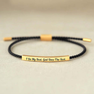 I Do My Best God Does The Rest Tube Bracelet