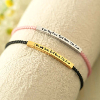 I Do My Best God Does The Rest Tube Bracelet