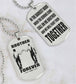 Vikings Engraved Black Dog Tag Double Sided Gift From Brother, Brother Forever