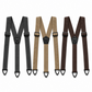 Men's Adjustable Suspenders - X-Back / Y-Back Styles with Hook Clips