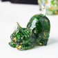 Handmade Natural Crystal Gemstone Cat with Raised Tail