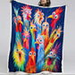 Whimsical Chickens Blanket - H215 - Premium Blanket