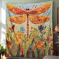 Whimsical Dragonfly Elegance Blanket - H342 - Premium Blanket