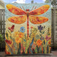 Whimsical Dragonfly Elegance Blanket - H342 - Premium Blanket