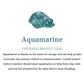 Handmade Natural Crystal Gemstone Lying Cat - Aquamarine