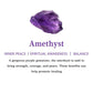Handmade Natural Crystal Gemstone Lying Cat - Amethyst