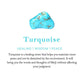 Handmade Natural Crystal Gemstone Lying Cat - Turquoise