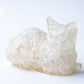 Handmade Natural Crystal Gemstone Lying Cat