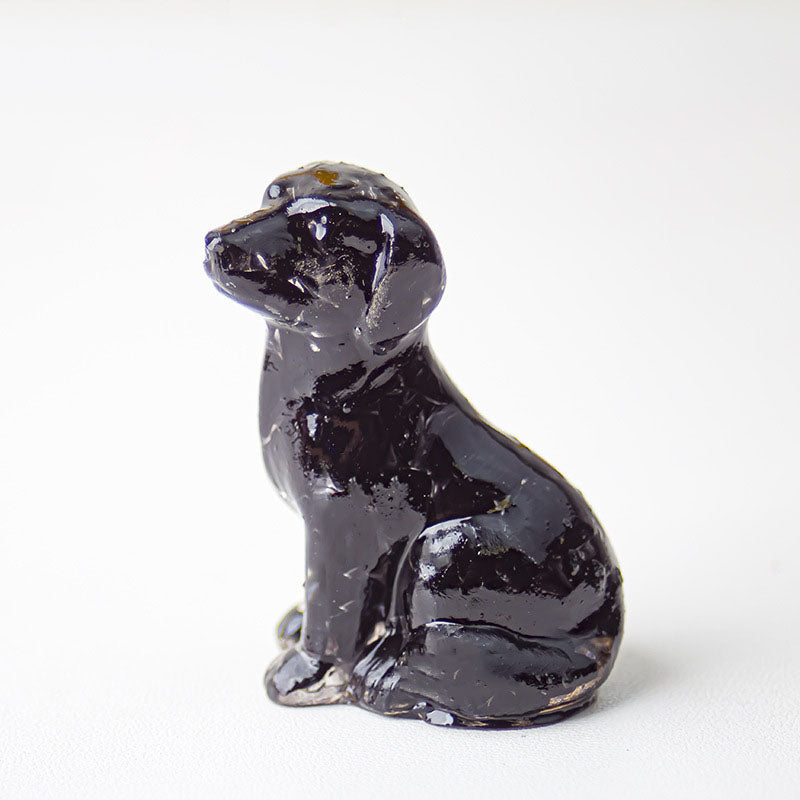 Handmade Natural Crystal Gemstone Sitting Dog