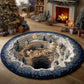 Christmas Village Canyon Round Rug - H563